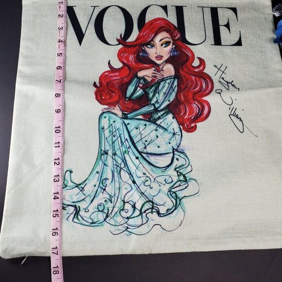 Little Mermaid Throw Pillowcase Ariel Home Decor Sham Pillow Cushion Cover - Picture 4 of 11